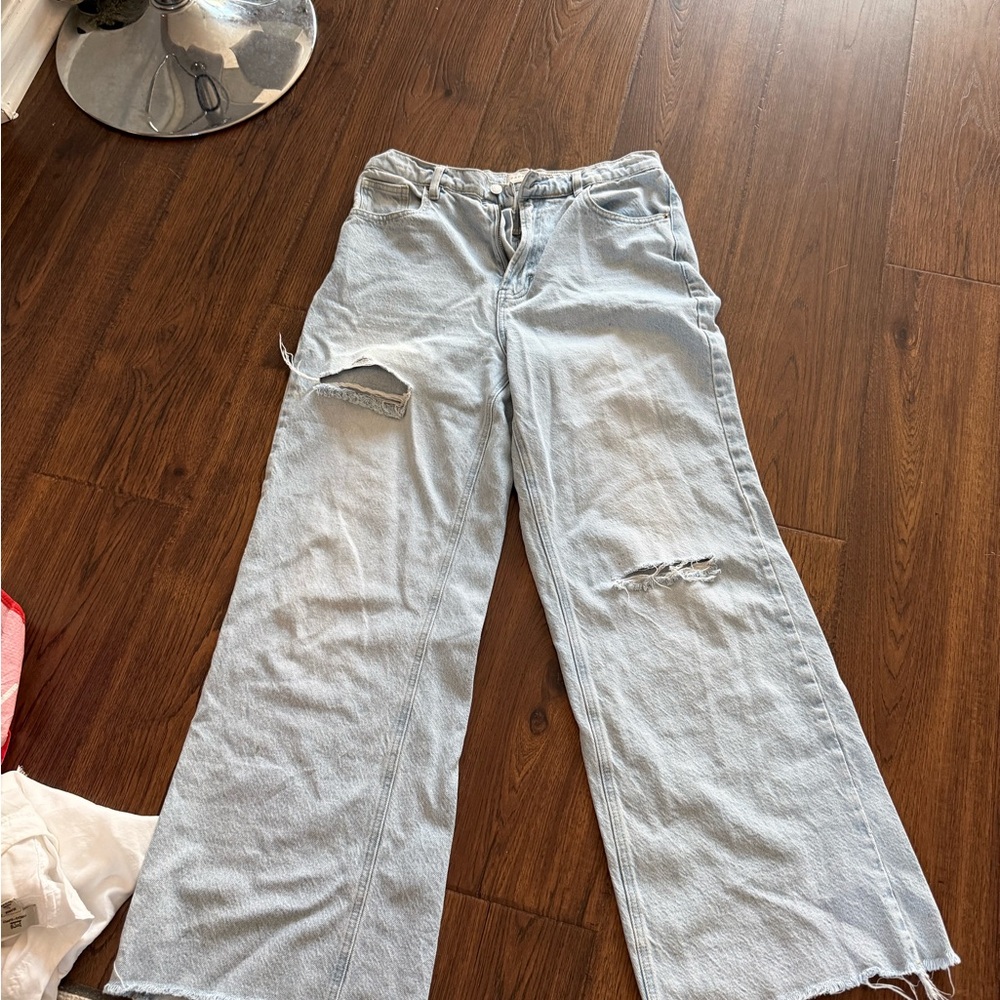PacSun Light Blue Flare & Wide Leg Jeans